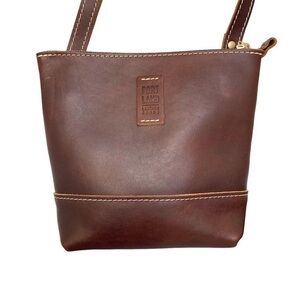 Portland leather brown leather crossbody bag
